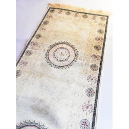 Tappeto passatoia classico modello persian in viscosa con frange 67x240 cm.  Art.Zrabi. D89