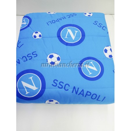 Trapuntino SSC Napoli ufficiale Matrimoniale con scudetto. B229