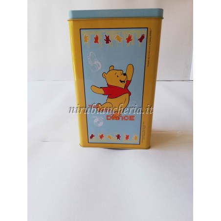 Telo mare in spugna Winnie the Pooh con custodia in ferro 70x140 cm. B558