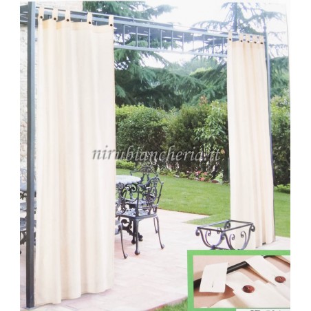 Tenda da Gazebo con passanti idrorepellente 160x270 cm panna. B883