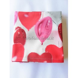 Tovaglia da tavola o copritavola con rose rosse stampa digitale 3D per 6  persone 140x180 cm. B858